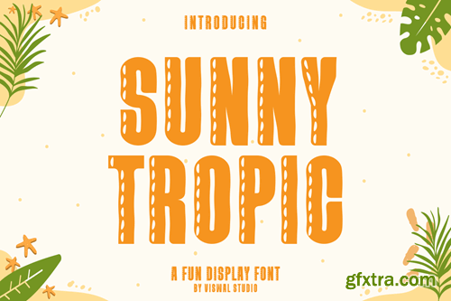 Sunny Tropic - Summer Font 6359J57