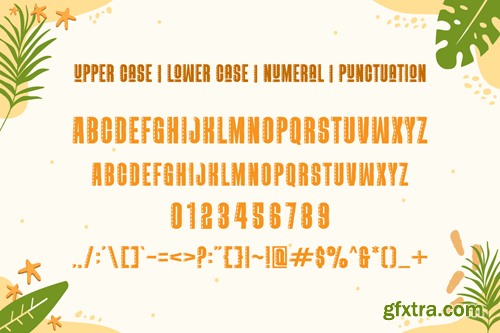 Sunny Tropic - Summer Font 6359J57