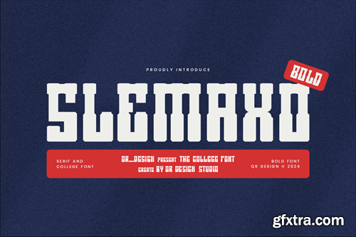 Slemaxo - Baseball & College Font VT82S7G