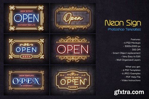 Neon Logo Mockups ZFC3P99