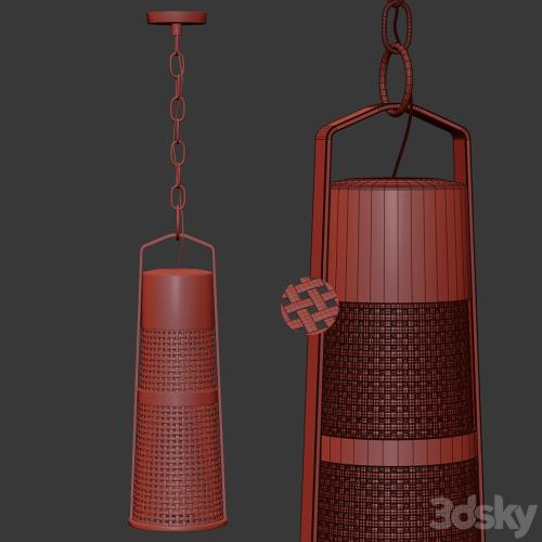 Hanging rattan lamp H400 / Hanging rattan lamp