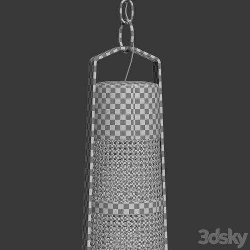 Hanging rattan lamp H400 / Hanging rattan lamp