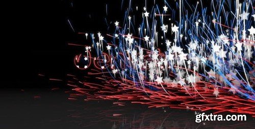 Videohive American Logo Particles Reveal 11763302