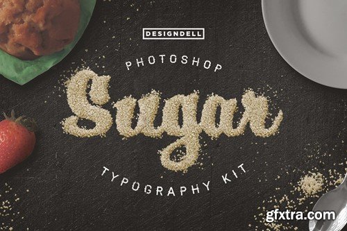 Food Typography Photoshop Actions MWMXWMQ