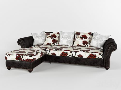 Naples sofa with ottoman