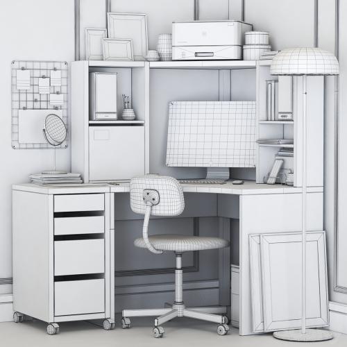 IKEA MICKE corner workplace