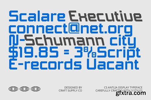 CS Antlia – Techno Font DRJYW2F