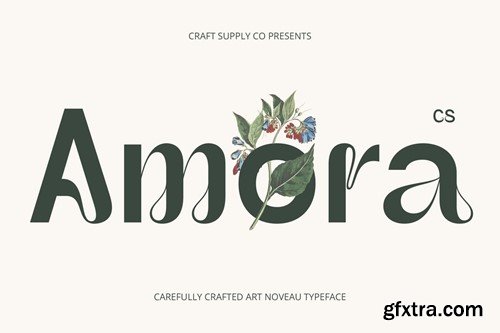 CS Amora – Art Nouveau Font UKSHC69