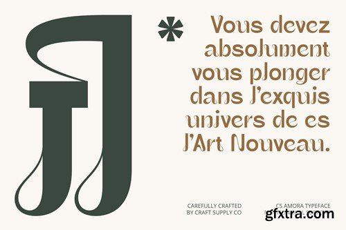 CS Amora – Art Nouveau Font UKSHC69