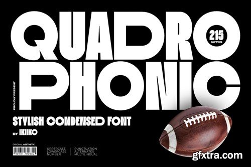 Quadrophonic - Stylish Condensed Font MDDS7EQ