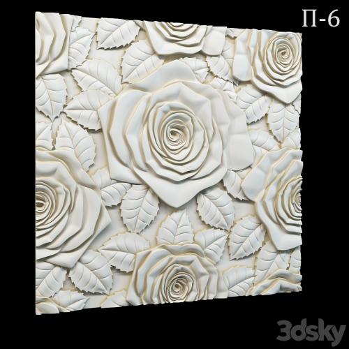 Decorative 3D panel P-6