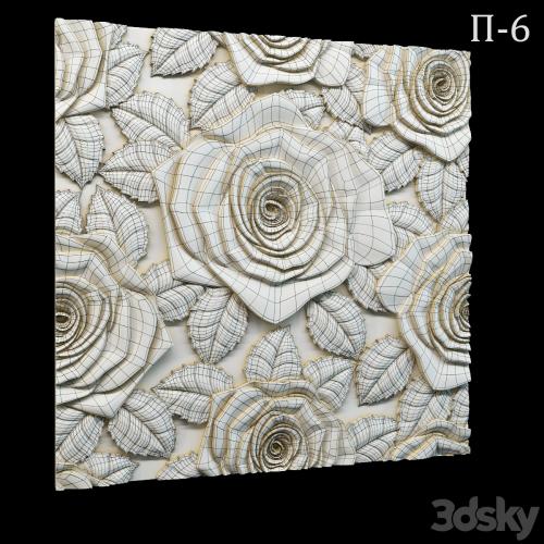 Decorative 3D panel P-6