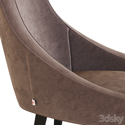 Chair Black Mode Velvet Gray