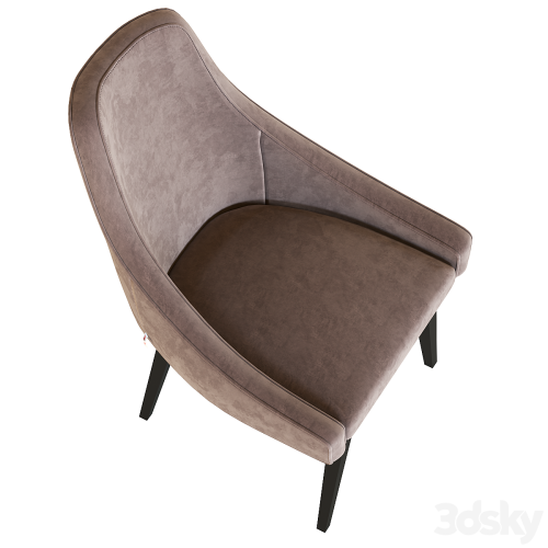 Chair Black Mode Velvet Gray