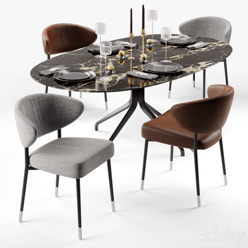 Minotti Mills and Claydon table