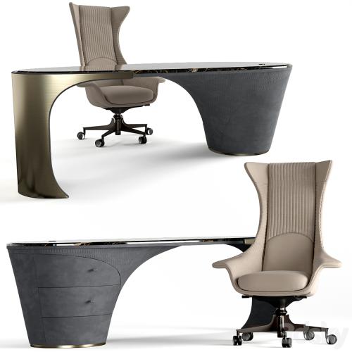 Visionnaire Planet armchair Jet desk