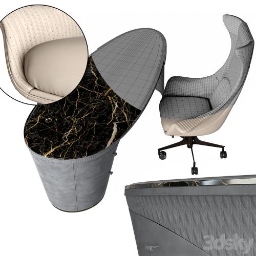 Visionnaire Planet armchair Jet desk