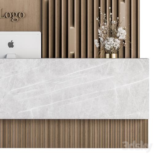 Reception Desk and Wall Decoration - Set 10