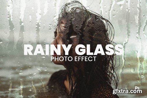 Rainy Glass Overlays - Photo Effect F48MJHE