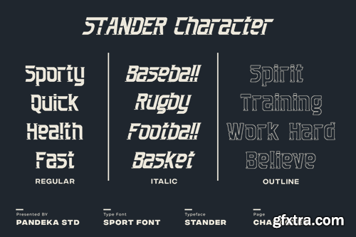 Stander - Baseball Sport Font 28FPA6Y