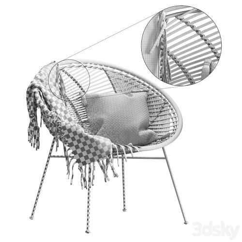 Rattan Lounge Chair HK-Living