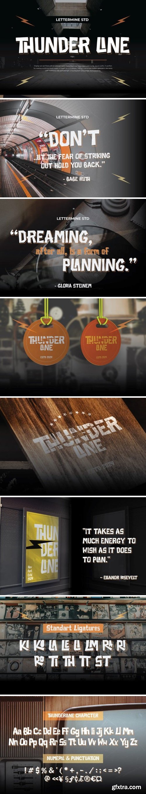 Thunder Line Font