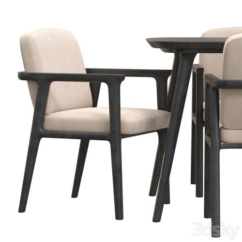 Zio Dining Table and Zio Dining Chair by Moooi