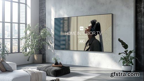 Videohive Home Interior TV Mockups 54092324