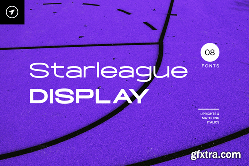 Starleague - Unique Headline / Display Font Family WL62DPE