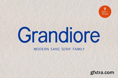 Grandiore Modern Sans Serif Font Family BDUF7U3