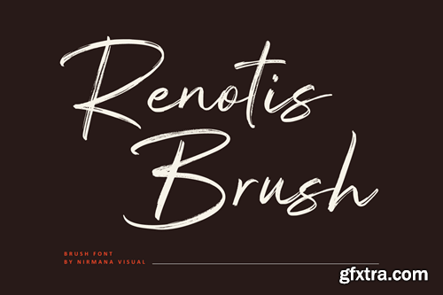 Renotis Brush - Brush Script Font RCW7LUA