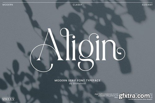 Aligin - Modern Serif Font ZBLZ5CR