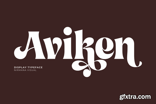 Aviken Retro - Vintage Logo Font S75259A