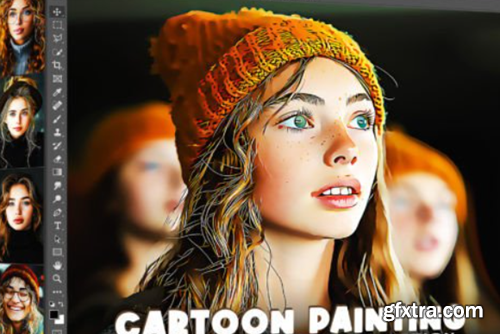 Ultra Cartoon Painting Photoshop Action