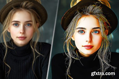 Ultra Cartoon Painting Photoshop Action