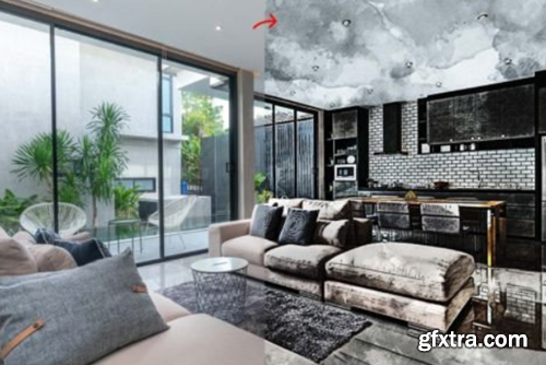 Interior Drawing Photoshop Action