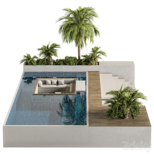 Backyard and Landscape Furniture with Pool 02