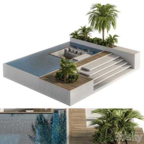 Backyard and Landscape Furniture with Pool 02