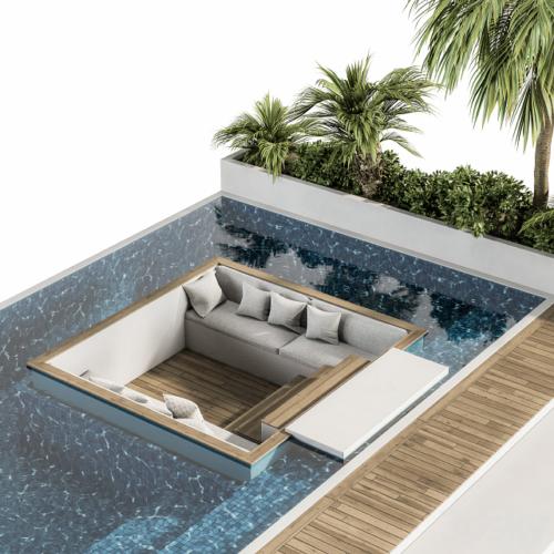 Backyard and Landscape Furniture with Pool 02