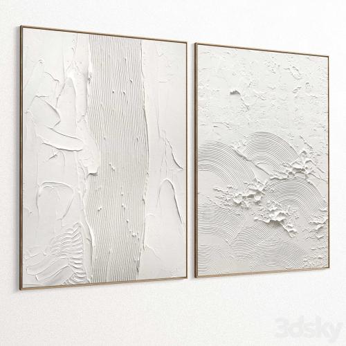 Plaster Two Photo Frames T-361