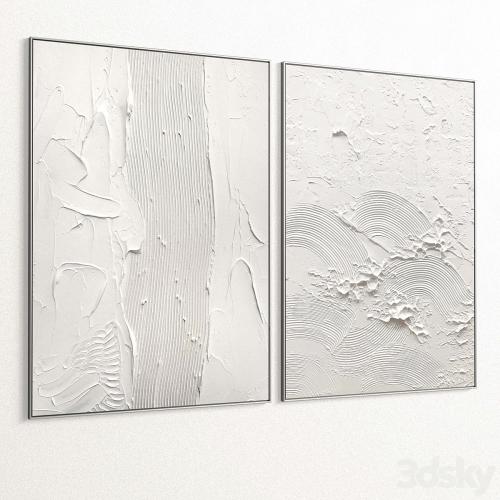 Plaster Two Photo Frames T-361