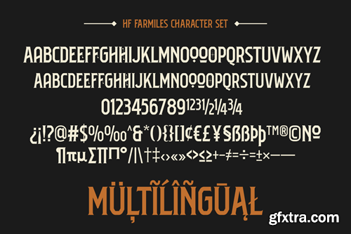 HF Farmiles Vintage Serif Typeface QUQZGU8