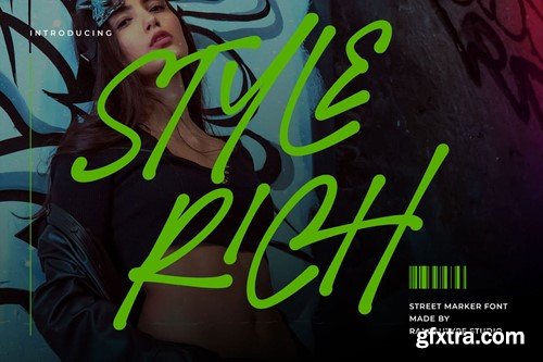 Style Rich Street Marker Font BUKHDQF