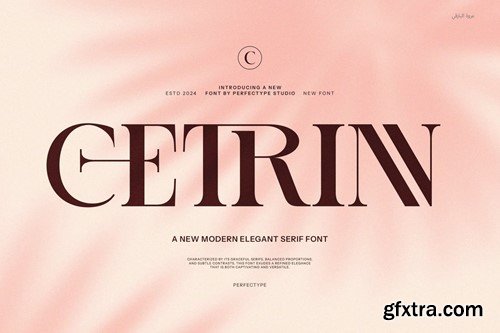 Cetrinn Elegant Ligature Serif Font CUUY4HH