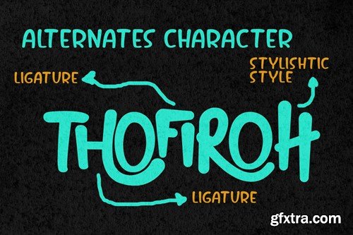 Thofiron Handmade Brush Display Font 6R5X68D