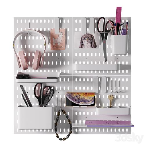 Wall stationery organizer