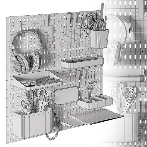 Wall stationery organizer