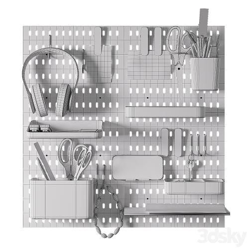 Wall stationery organizer