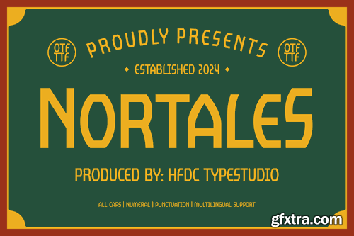 Nortales Vintage Display Font NKZU3MS