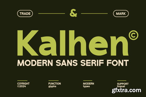 Kalhen - Modern Sans Serif Font SU6QEMV